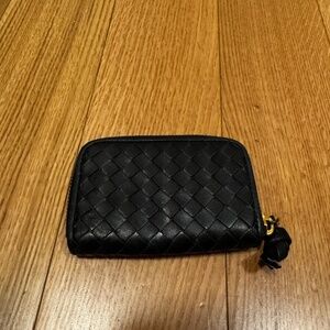 Bottega Veneta Intrecciato Black Coin Purse